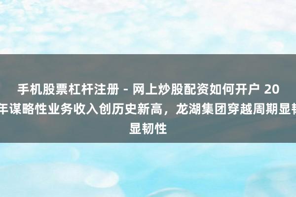 手机股票杠杆注册 - 网上炒股配资如何开户 2025年谋略性业务收入创历史新高，龙湖集团穿越周期显韧性