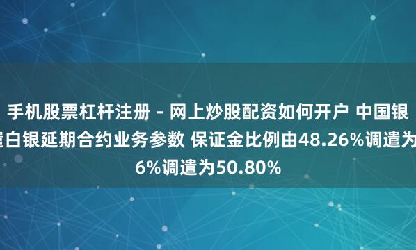 手机股票杠杆注册 - 网上炒股配资如何开户 中国银行：调遣白银延期合约业务参数 保证金比例由48.26%调遣为50.80%
