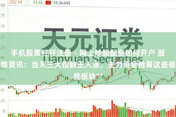 手机股票杠杆注册 - 网上炒股配资如何开户 股市行情资讯：当天三大指数王人涨，主力资金抢筹这些板块**